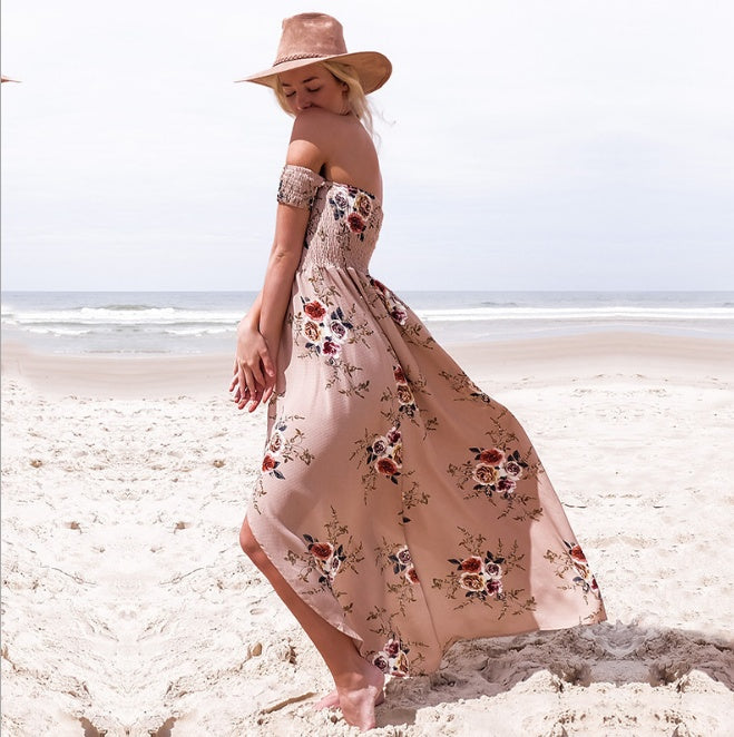Vestido largo estilo boho