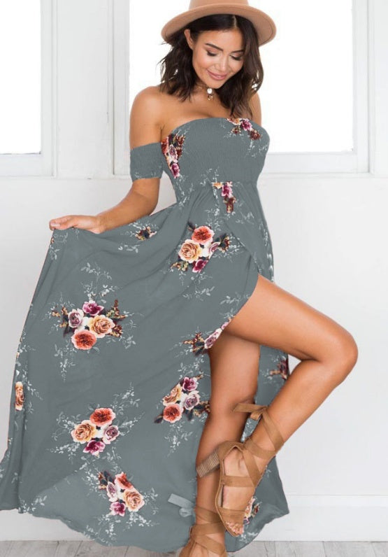 Vestido largo estilo boho