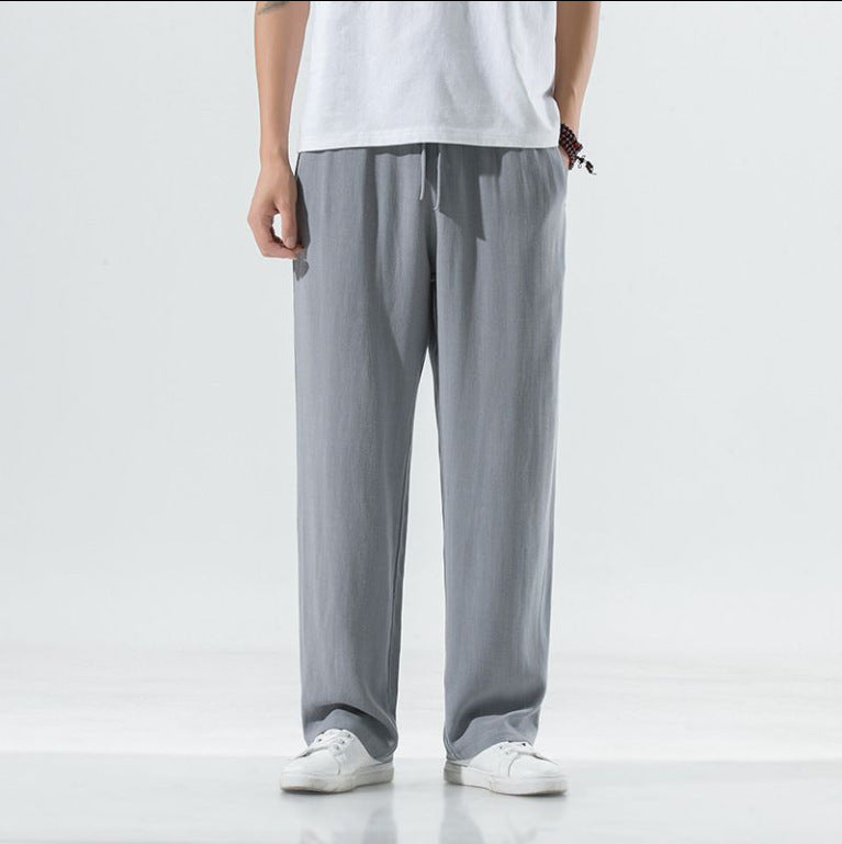 Pantalones de lino de verano para hombre
