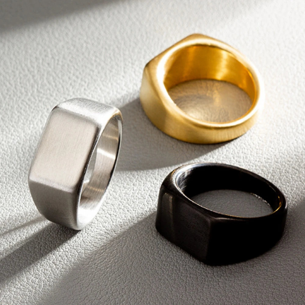Stainless Steel Rectangular Ring