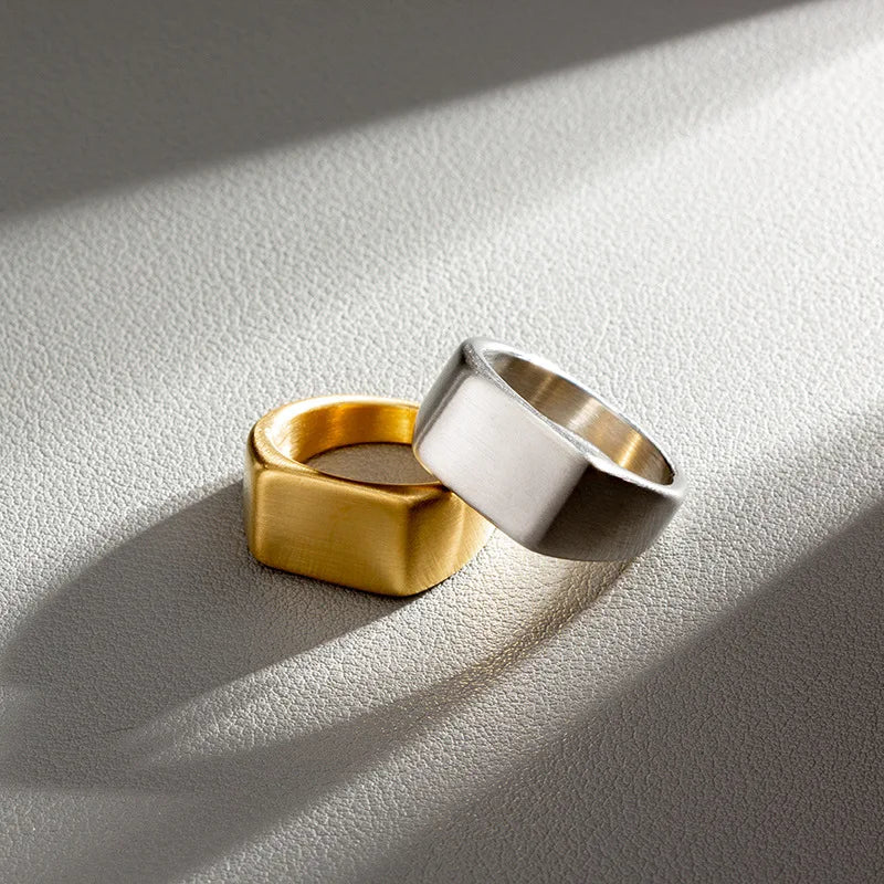 Stainless Steel Rectangular Ring