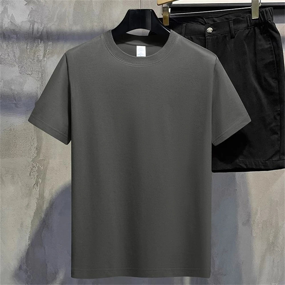 Camiseta de verano de algodón para hombre
