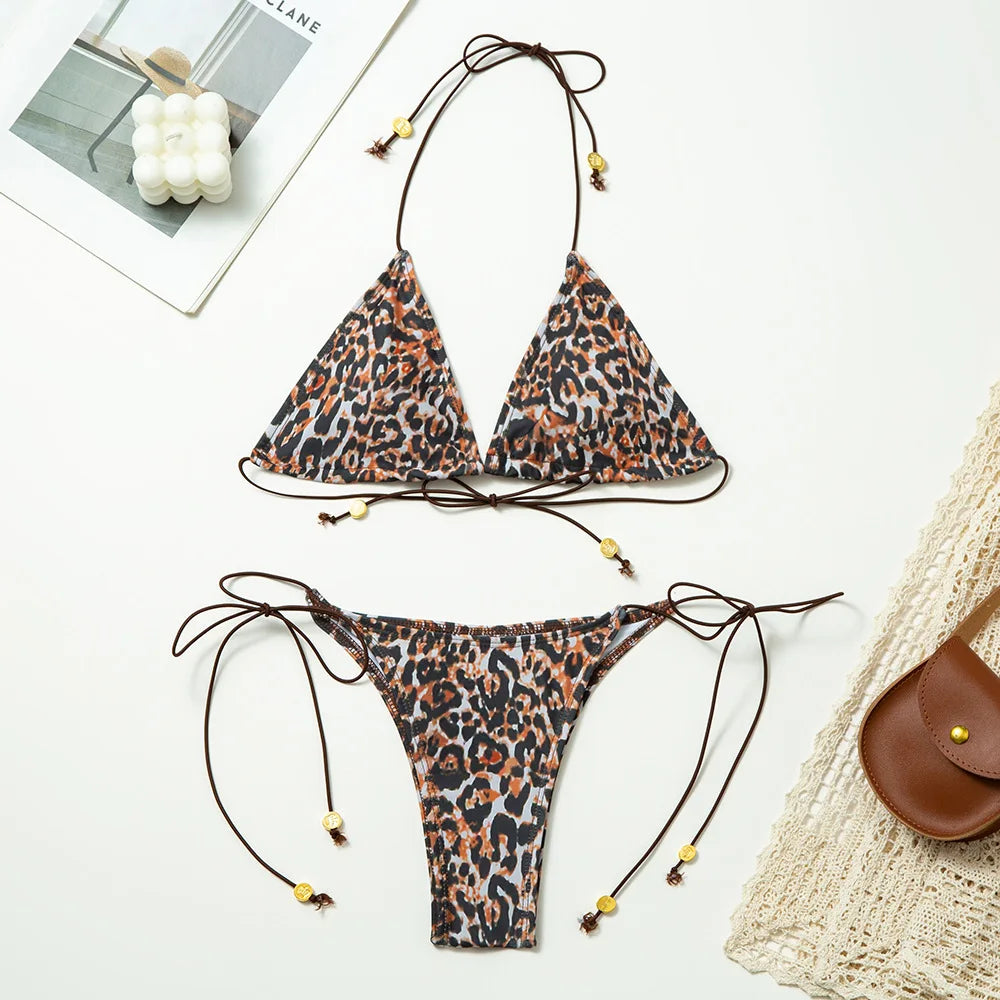 Bikinis brasileños tipo tanga para mujer