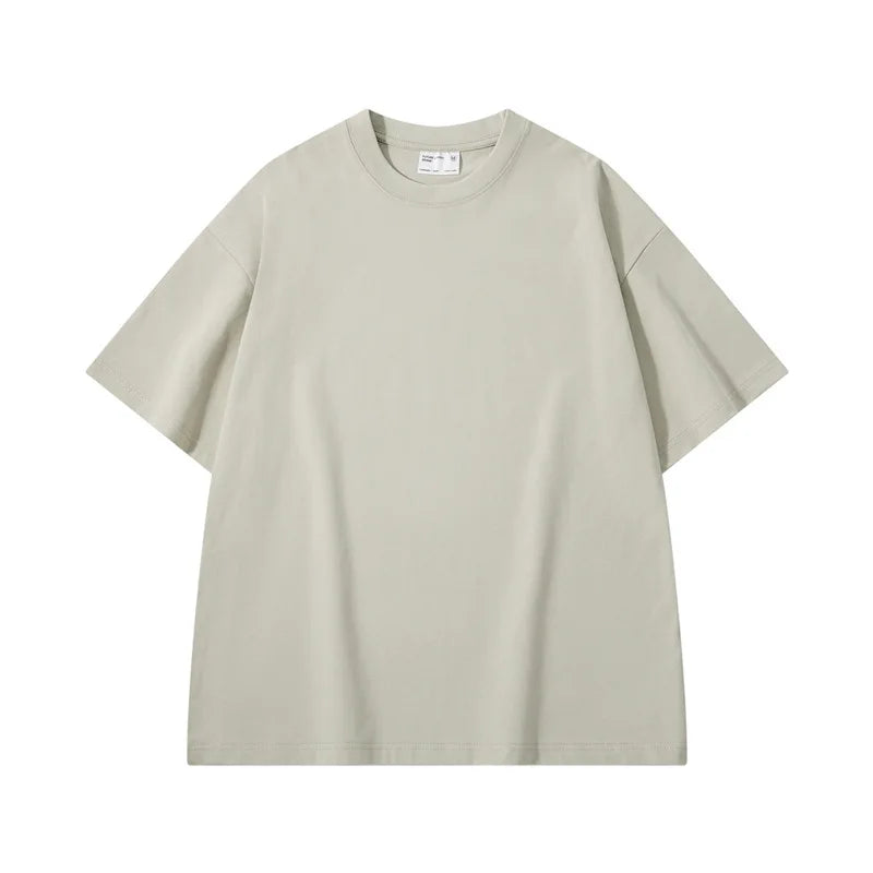 Camiseta de algodón de gran tamaño para hombre