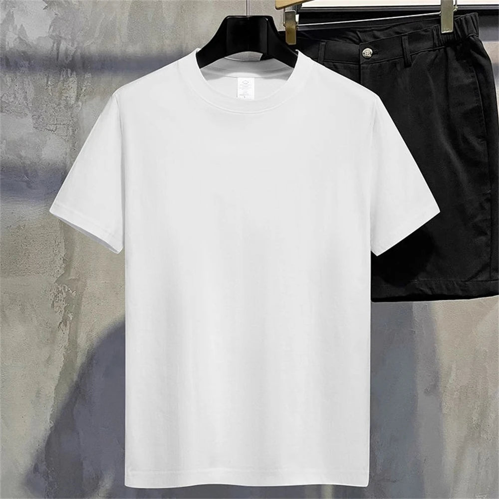 Camiseta de verano de algodón para hombre