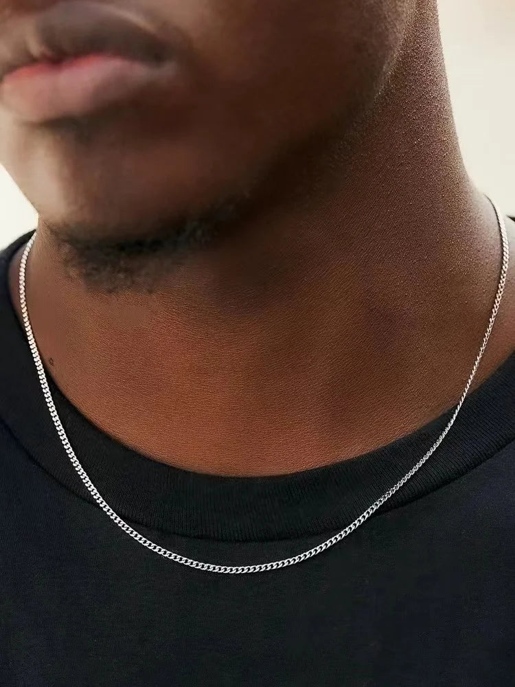 Cadena Cubana en Acero Inoxidable para Hombre