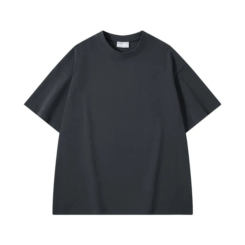 Camiseta de algodón de gran tamaño para hombre