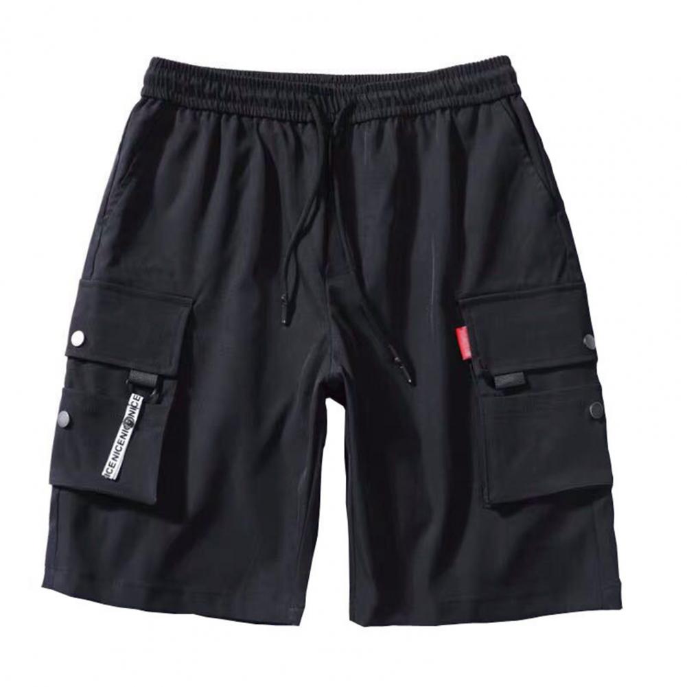 Pantalones cortos cargo elásticos para hombre