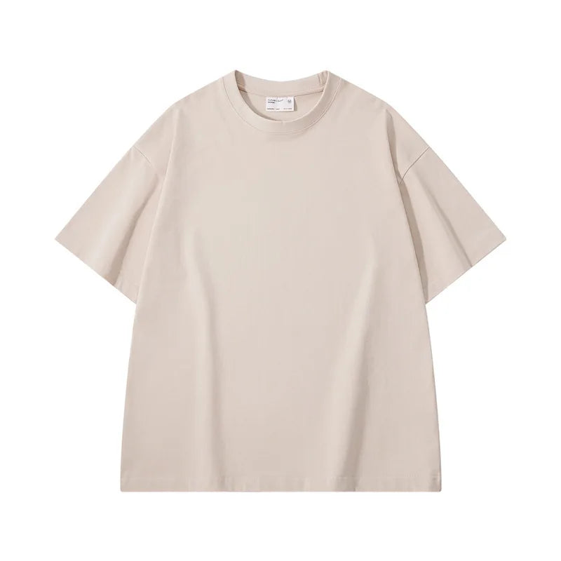 Camiseta de algodón de gran tamaño para hombre