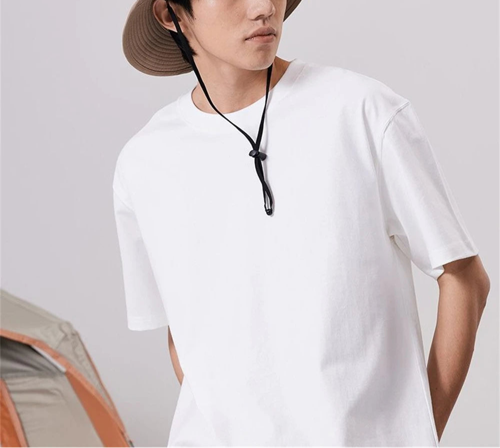 Camiseta de verano de algodón para hombre