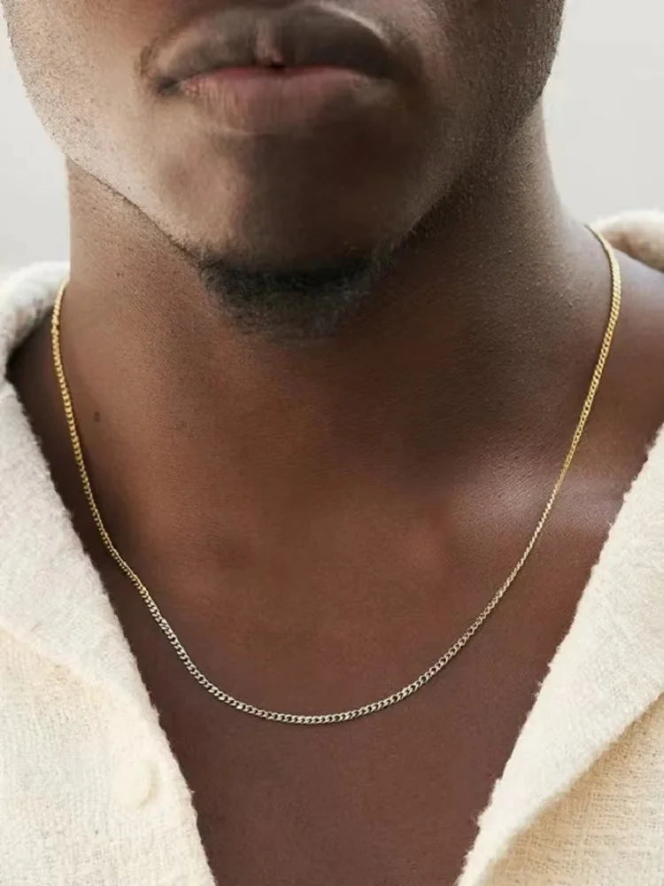 Cadena Cubana en Acero Inoxidable para Hombre