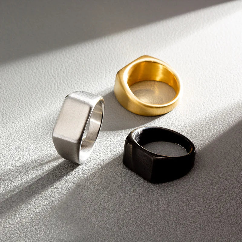 Stainless Steel Rectangular Ring
