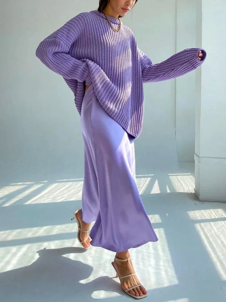 Satin Skirt for Women