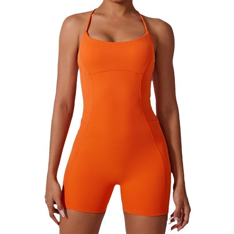 V-Shaped Yoga Jumpsuit Women