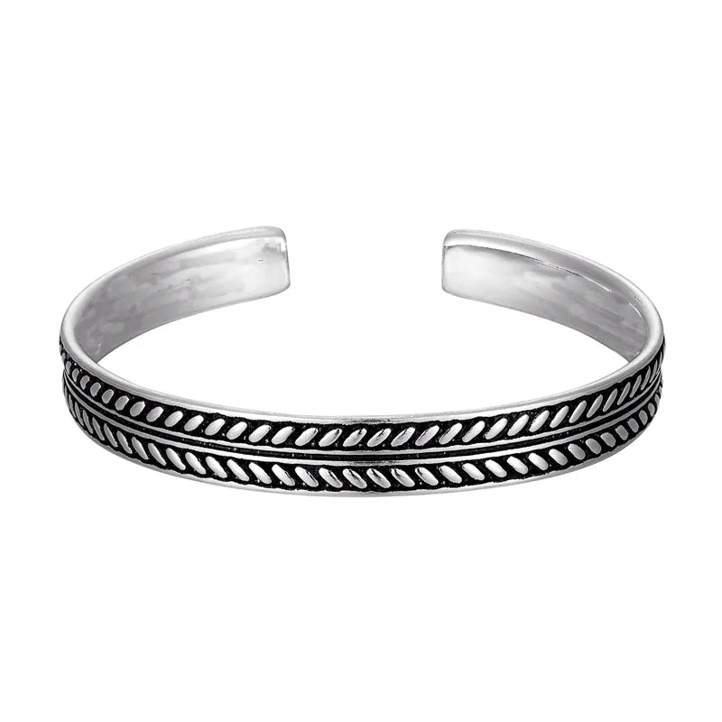 Silver Grain Cuff for Men