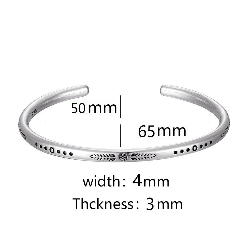 Silver Grain Cuff for Men