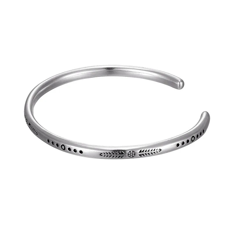 Silver Grain Cuff for Men
