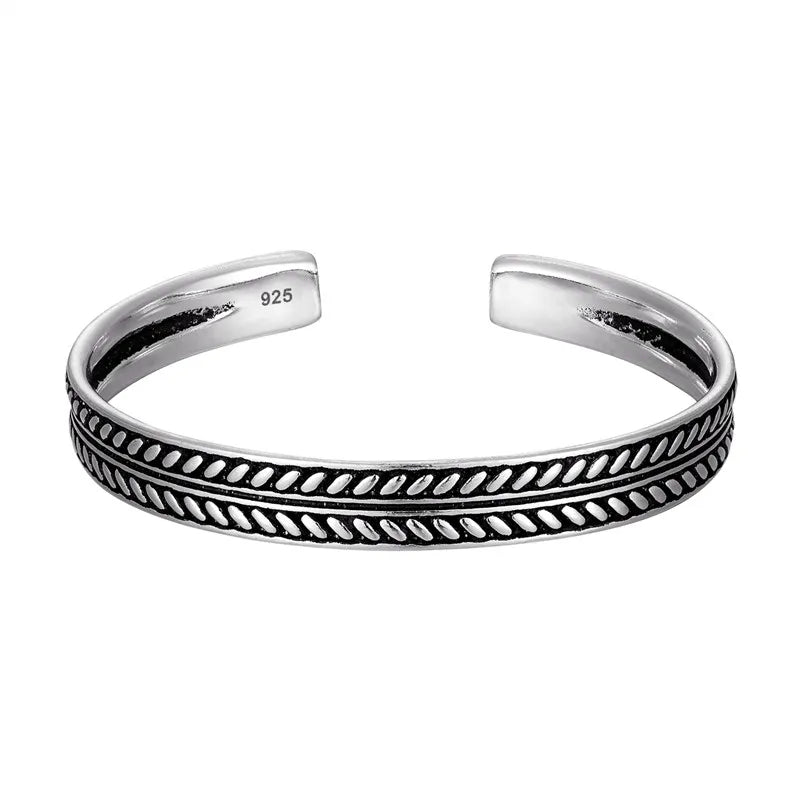 Silver Grain Cuff for Men