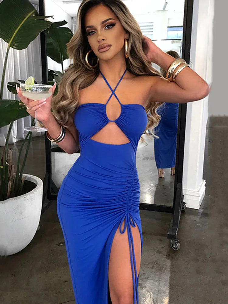 Mini Dress with Slit for Women