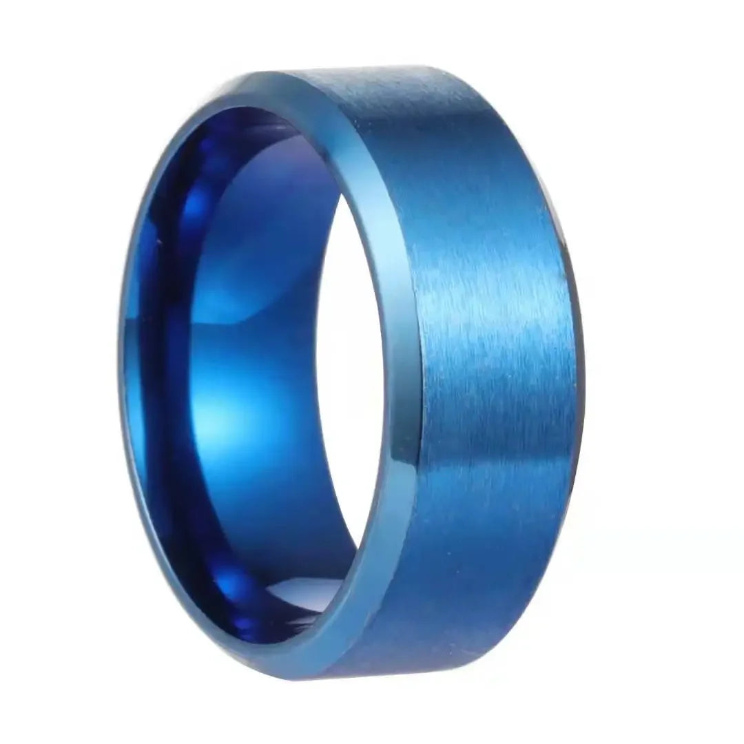 Stainless Steel and Titanium Set Rings