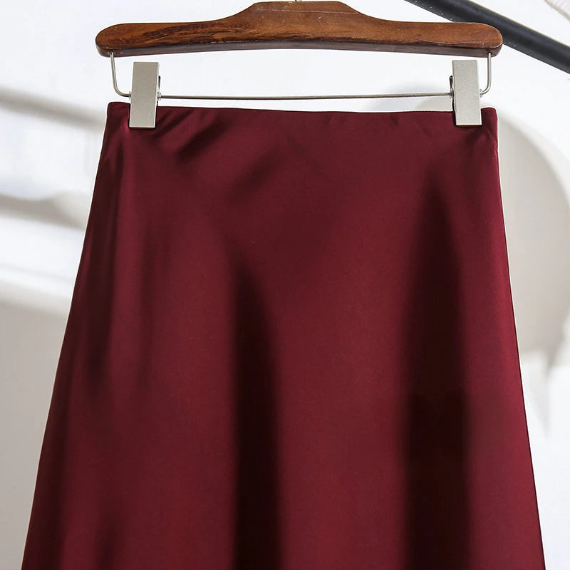 Satin Skirt for Women