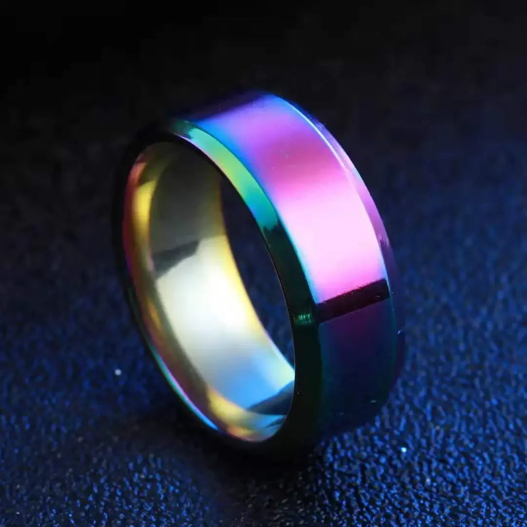 Stainless Steel and Titanium Set Rings