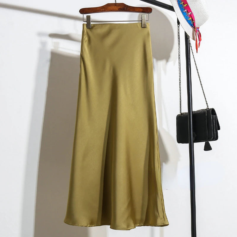 Satin Skirt for Women