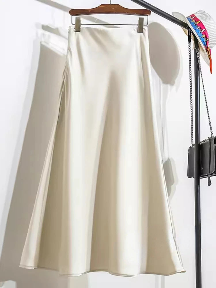 Satin Skirt for Women