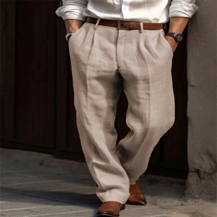 Pantalones de lino para hombre