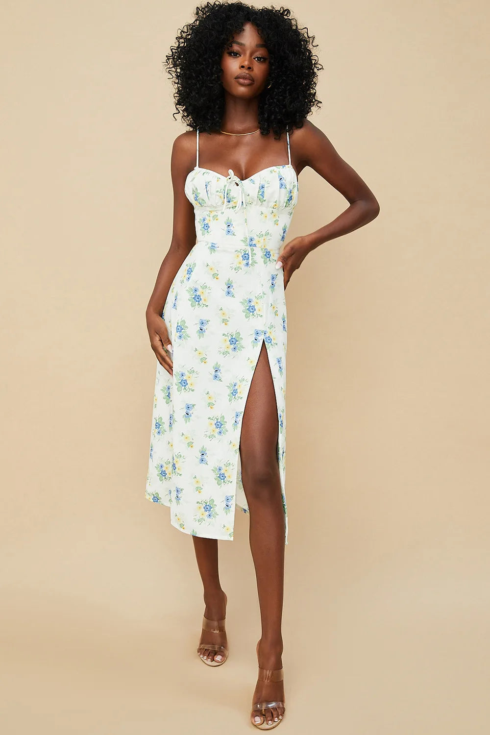 Casual Summer Dress with Flower Print