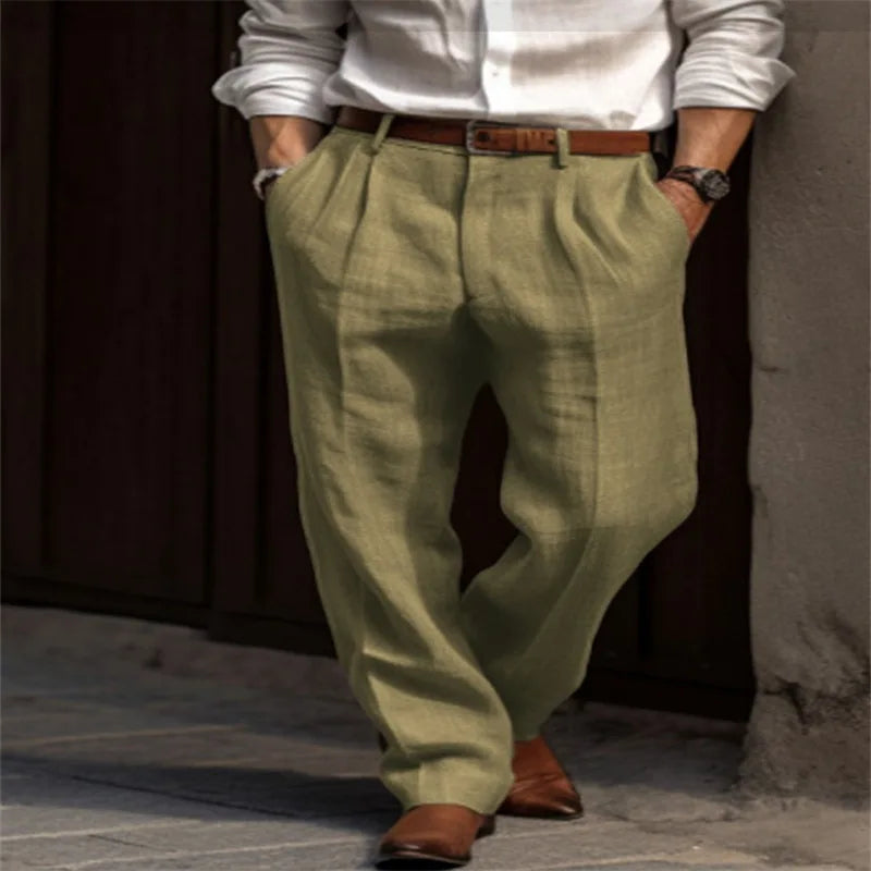 Pantalones de lino para hombre