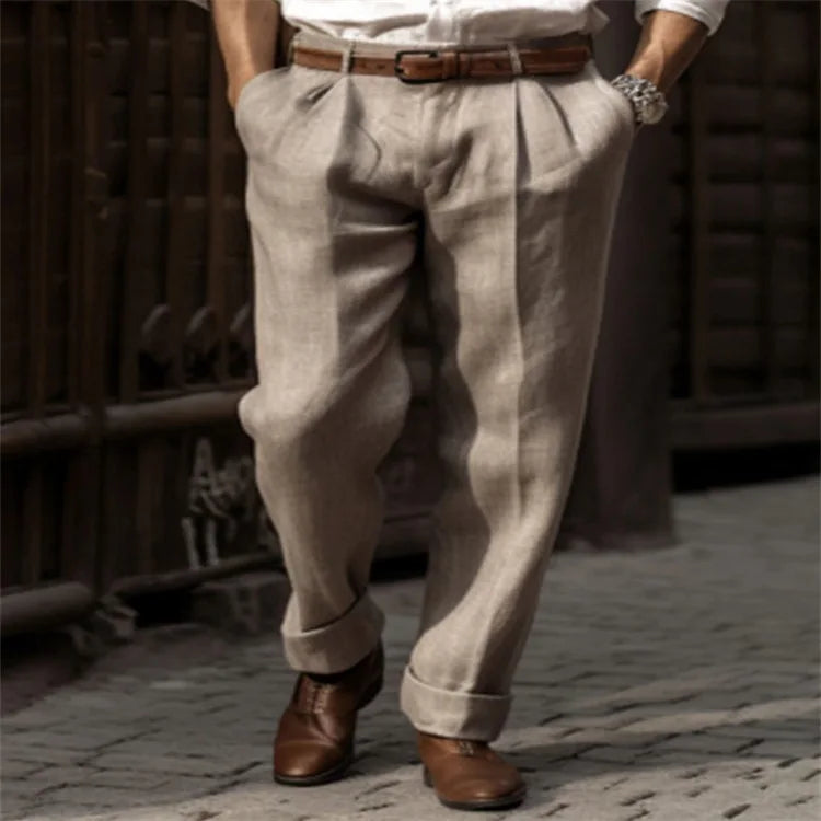 Pantalones de lino para hombre