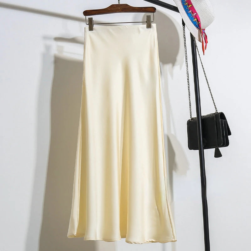 Satin Skirt for Women