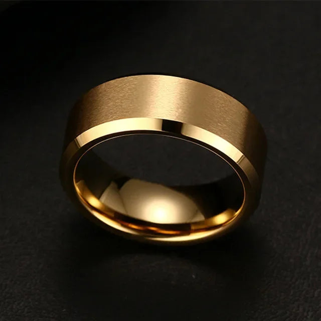 Stainless Steel and Titanium Set Rings