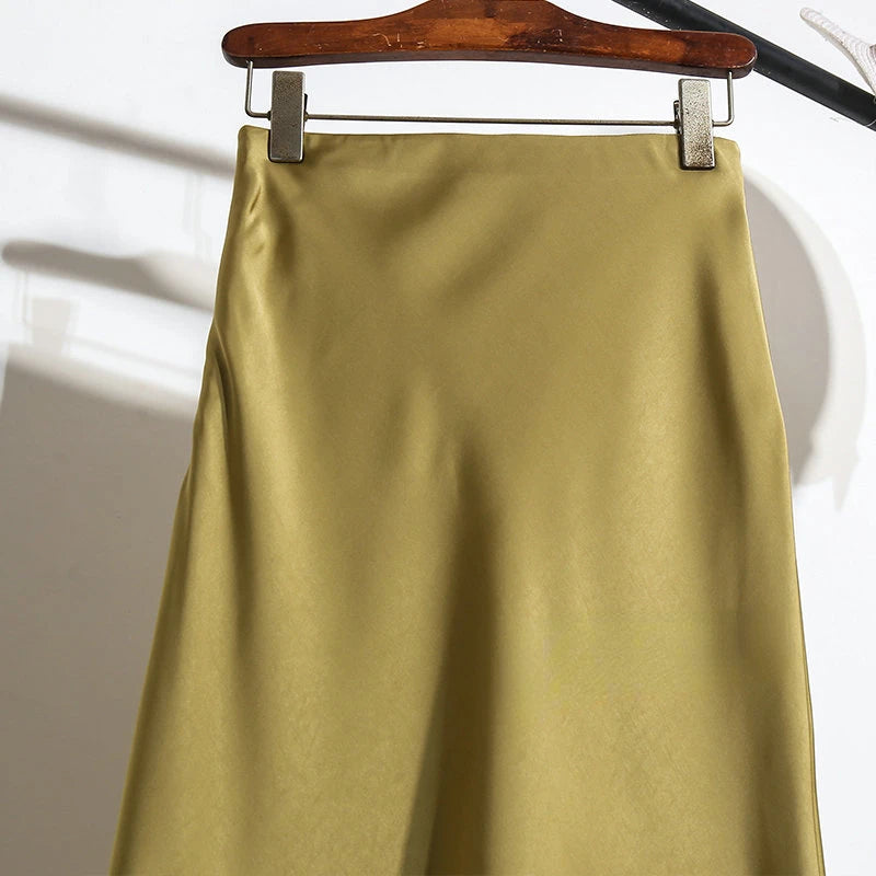Satin Skirt for Women