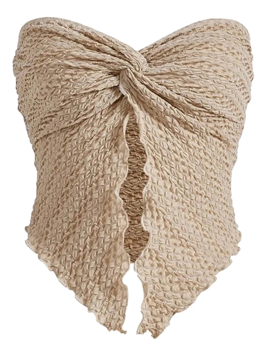 Twist Knot Crop Top for Girls
