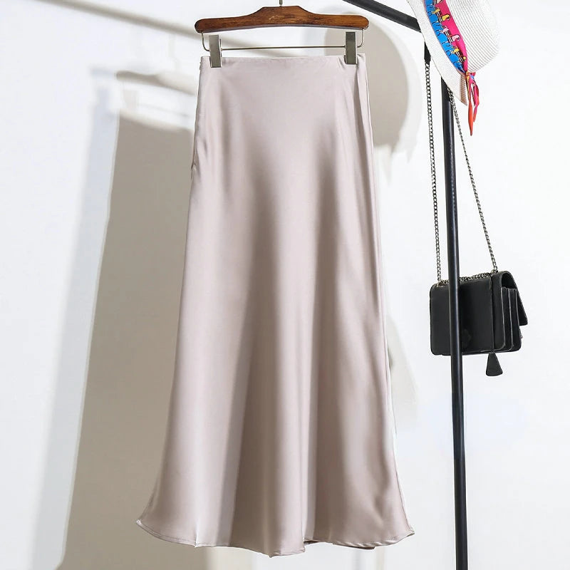 Satin Skirt for Women