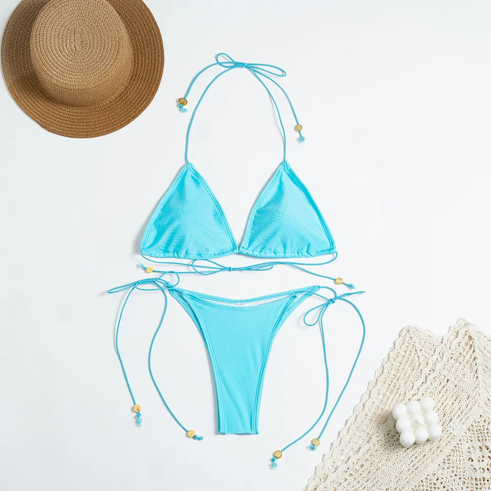 Bikinis brasileños tipo tanga para mujer