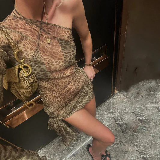 Maxi Leopard Dress for Women