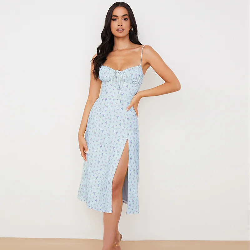 Casual Summer Dress with Flower Print