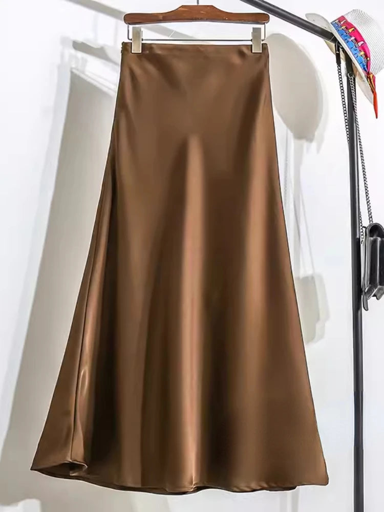 Satin Skirt for Women