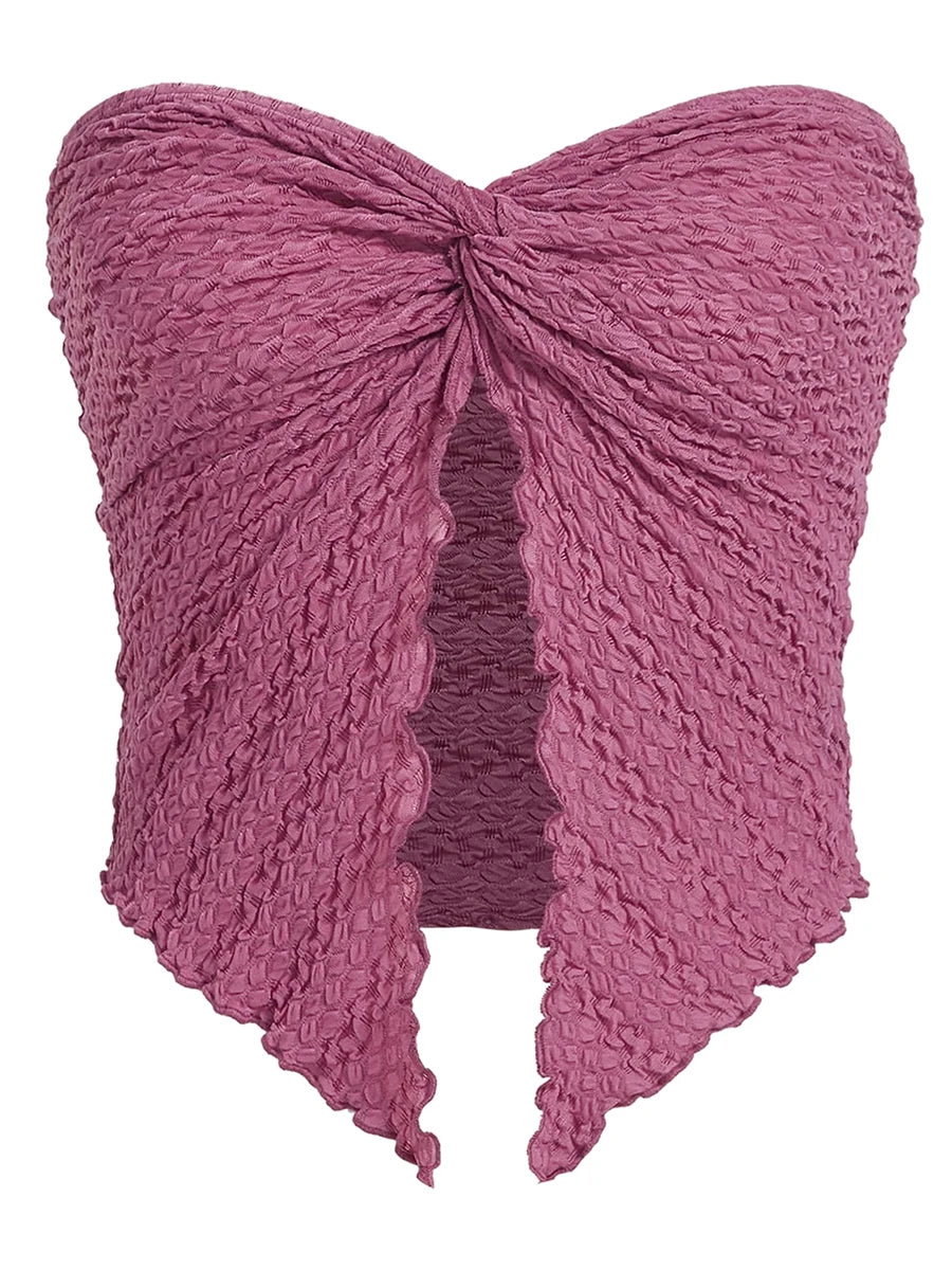 Twist Knot Crop Top for Girls