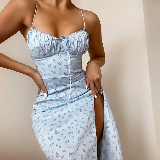 Casual Summer Dress with Flower Print