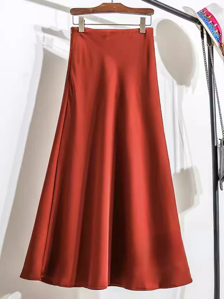 Satin Skirt for Women