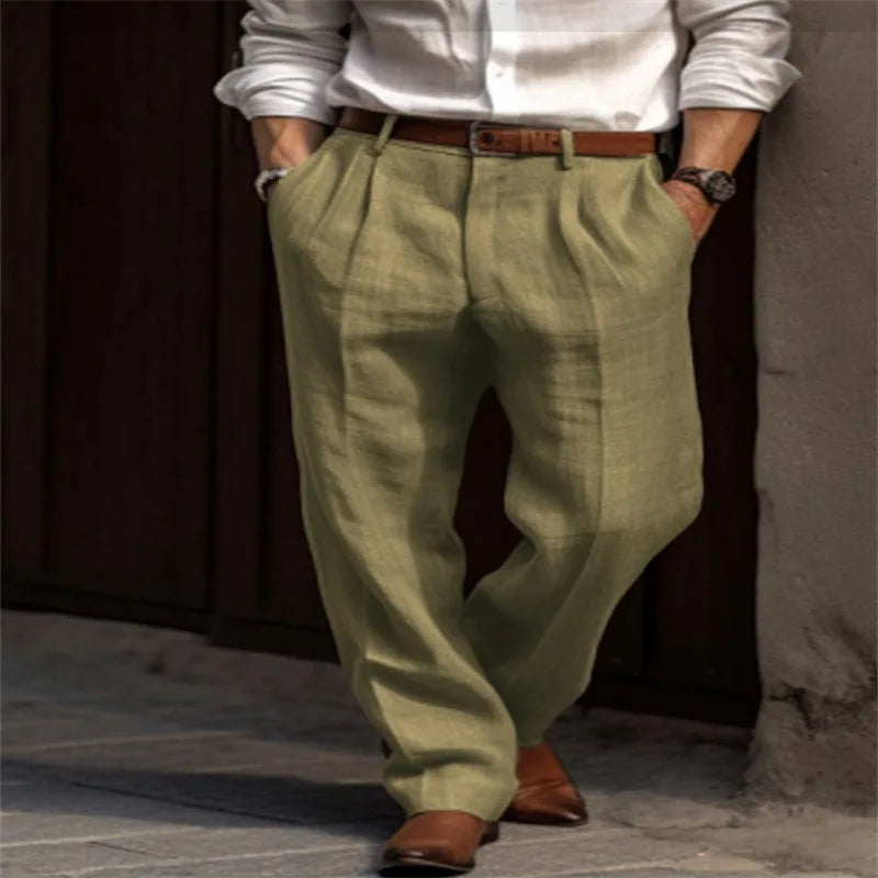Pantalones de lino para hombre