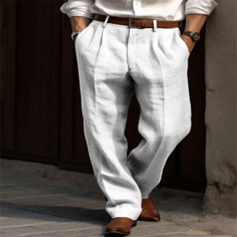 Pantalones de lino para hombre