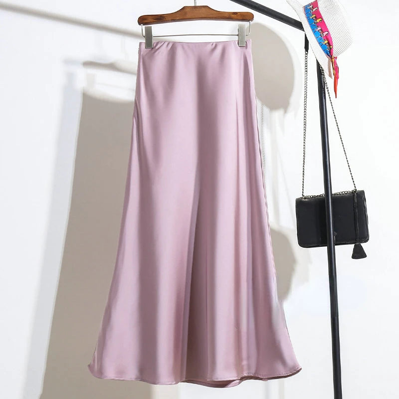 Satin Skirt for Women