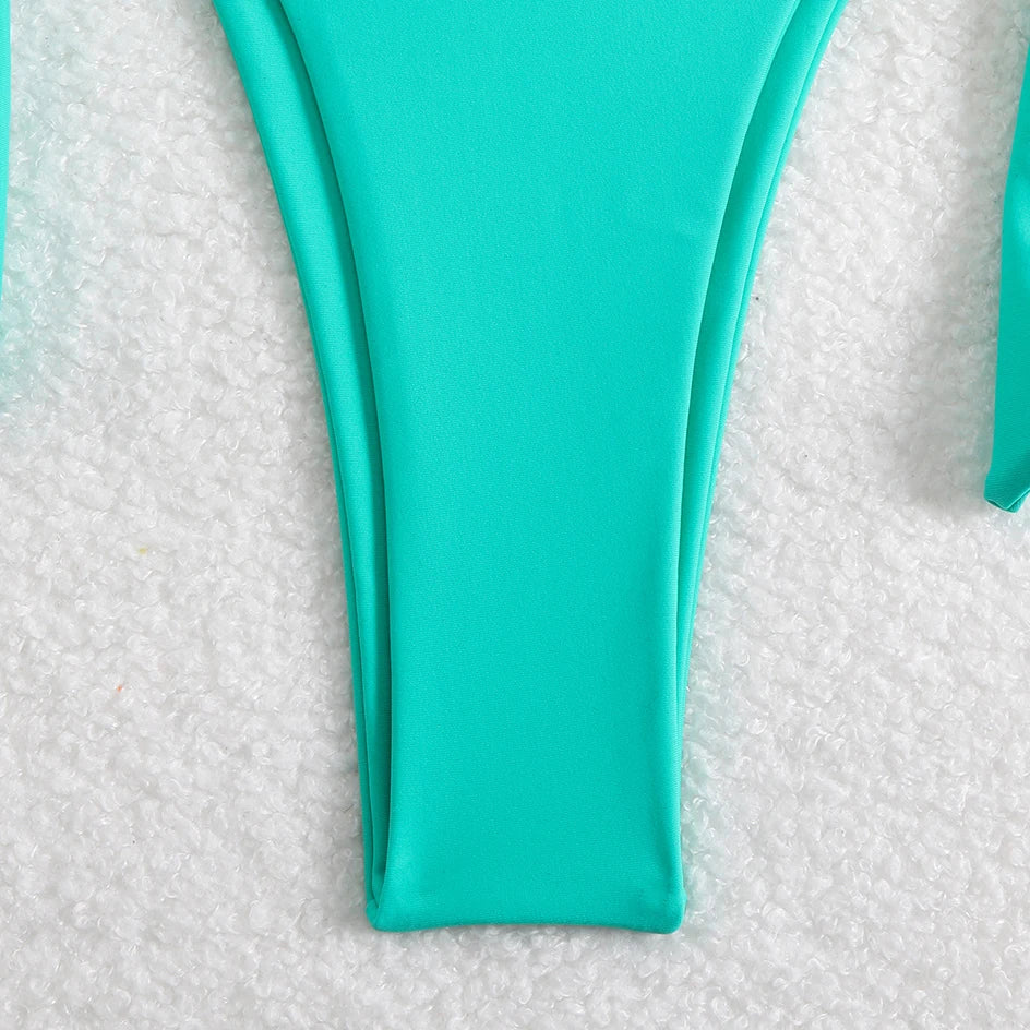 Bikini de playa para mujer con lazos