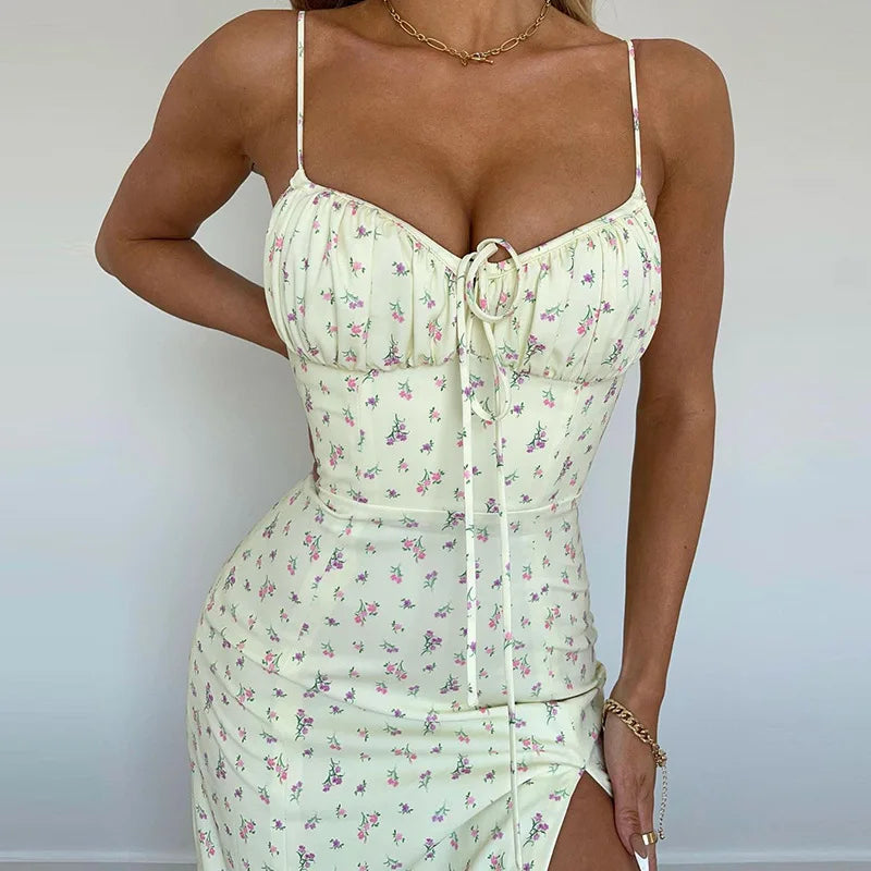 Casual Summer Dress with Flower Print