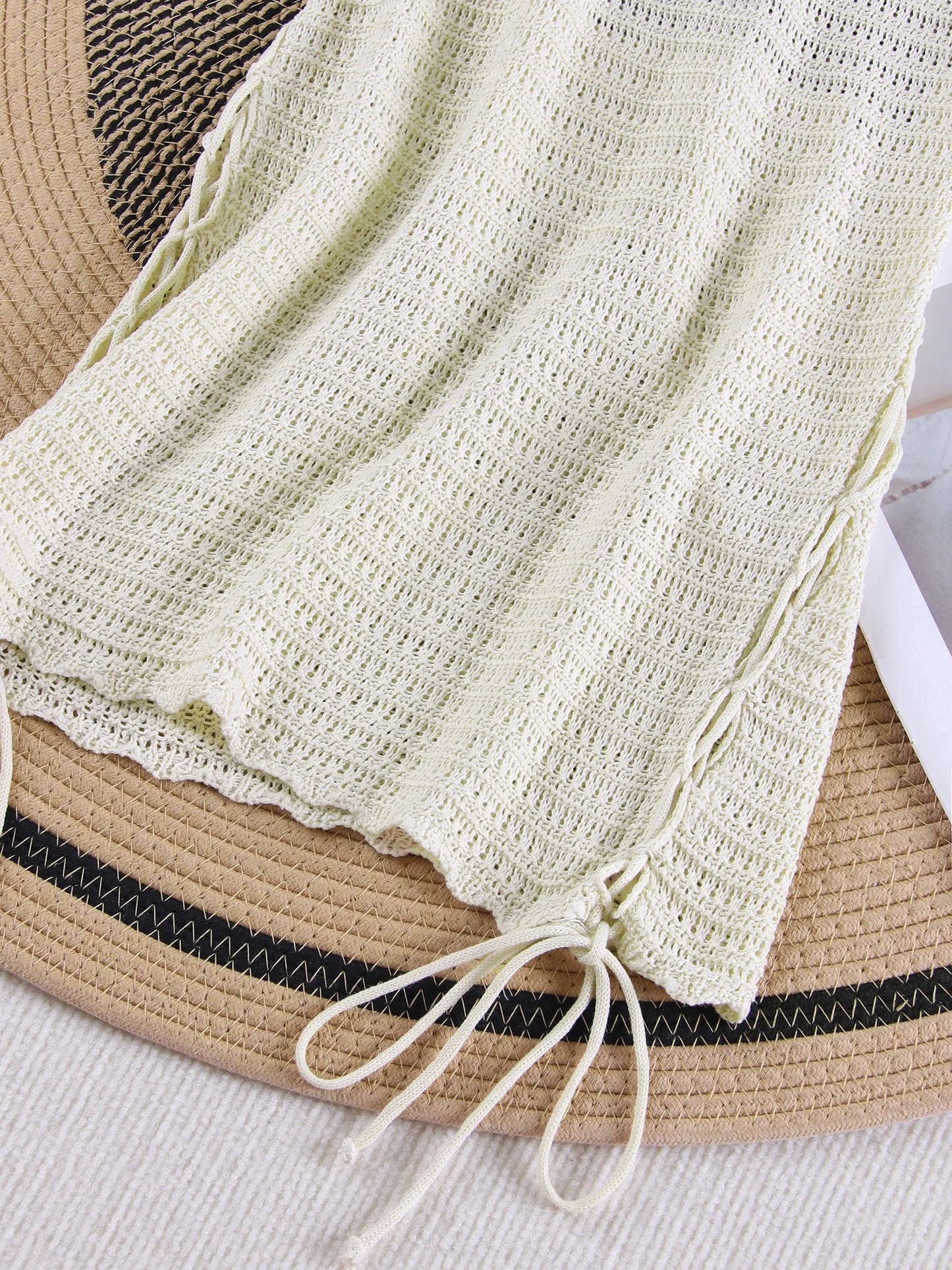 Minivestido de punto para días de playa